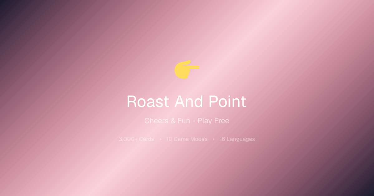 Roast & Point - Drinking Game | Cheers & Fun